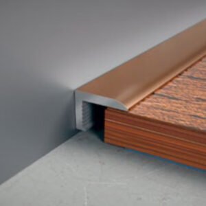 Rodapié minimalista - Perfil perimetral bronce  1x10