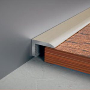 Rodapié minimalista - Perfil perimetral titanio 1x10