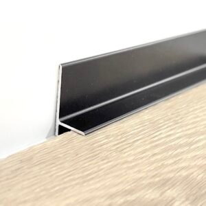 rodapié minimalista negro cliplist 25x15