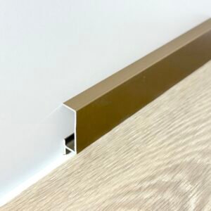 Rodapié minimalista bronce 30x10