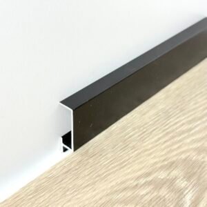 Rodapié minimalista negro 30x10