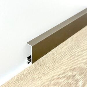 Rodapié minimalista titanio 30x10