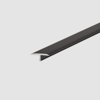 perfil en t aluminio negro novosepara mini