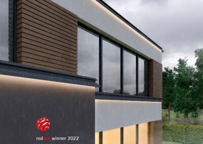 Perfil vierteaguas NOVOVIERTEAGUAS SP gris oxido