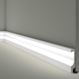 Zócalo IL14 WALLSTYL 100x20x2000mm con iluminación LED