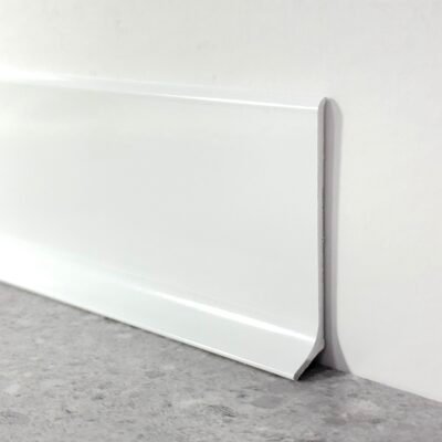 rodapie de aluminio blanco brillante italia