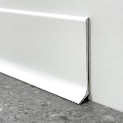 rodapie de aluminio blanco mate