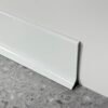 rodapié de aluminio blanco brillante