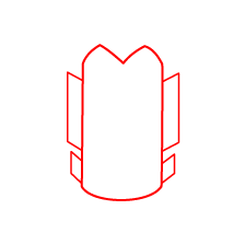 Esquina ángulo exterior Novorodapie Acero Inox