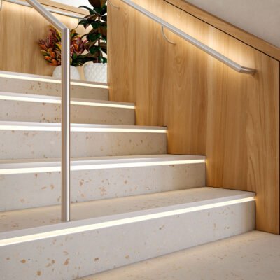 novopeldano-eclipse-aura-blanco-mate-ambiente-escaleras