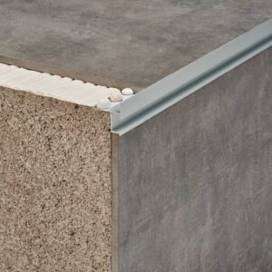 perfil para pedlaño con LED plata-mate