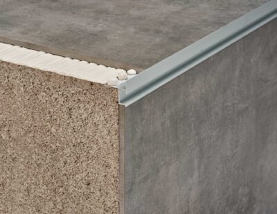 perfil para pedlaño con LED plata-mate