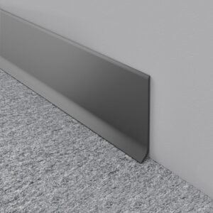 Rodapié de aluminio grafito urbano Novorodapie L