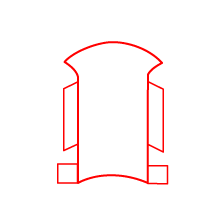 Rincón ángulo interior Novorodapie Acero Inox