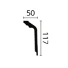 Cornisa GT NOMASTYL 117x50x2000mm caja 92m - Imagen 2